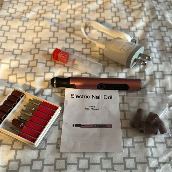 Other - Electric Nail Drill Set - Black and Red